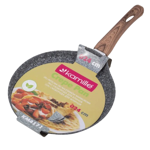 Сковорідка для млинців d24см алюміній а/п Grey marble 4171 KAMILLE Житомир - фото 2