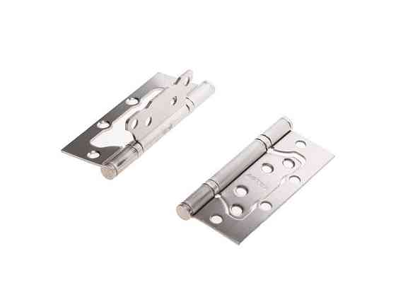 Петля дверная Универсальная 100мм никель накладная 100х63х2 (BN) AT - Hinge (2шт/уп) ТМ ASTEX Киев