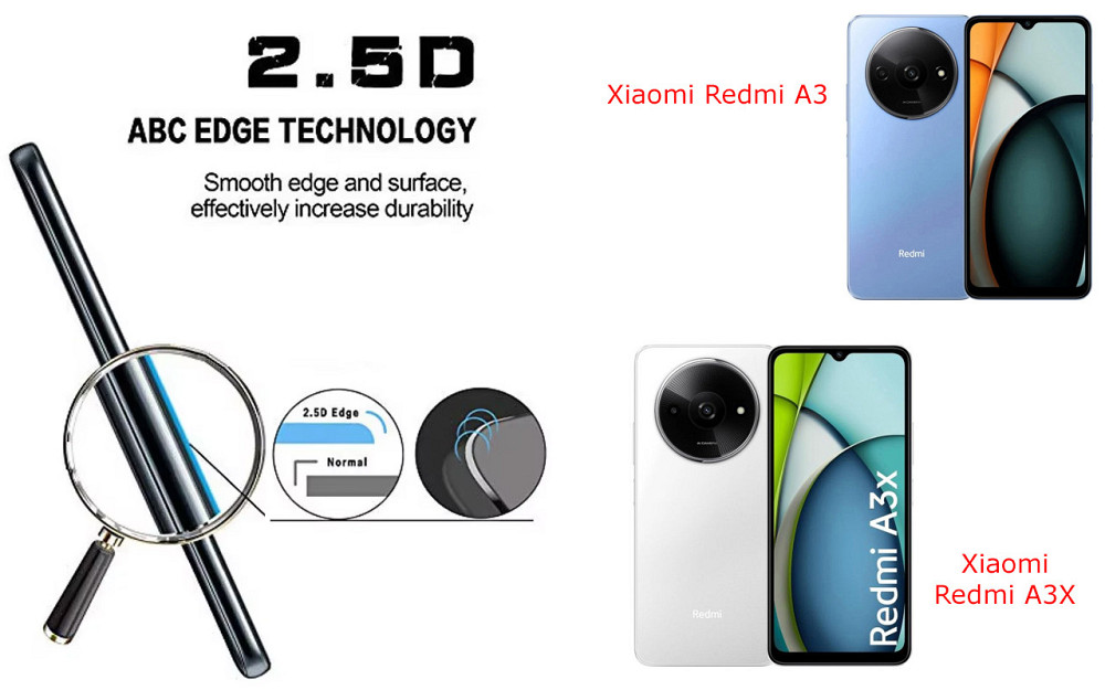 Защитное стекло ArmorGlass для Xiaomi Redmi A3, Redmi A3X – устойчивое к царапинам и ударам Киев - изображение 2