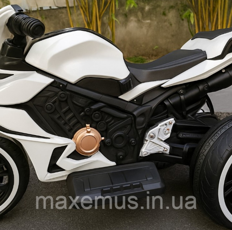 Детский электромотоцикл на аккумуляторе SPOKO S P5 18 Белый | Трехколесный байк с музыкой и светом от 3 лет Мостиська - фото 17