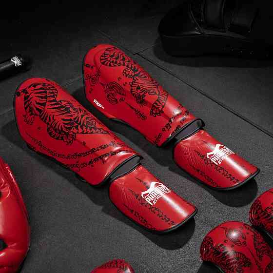 Захист гомілки та стопи Phantom Muay Thai Red S/M Кам'янське