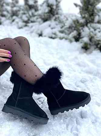 Hengji Угги жіночі HENGJI 5873 чорні (зима, замша натуральна) (5196) 37 Коломия