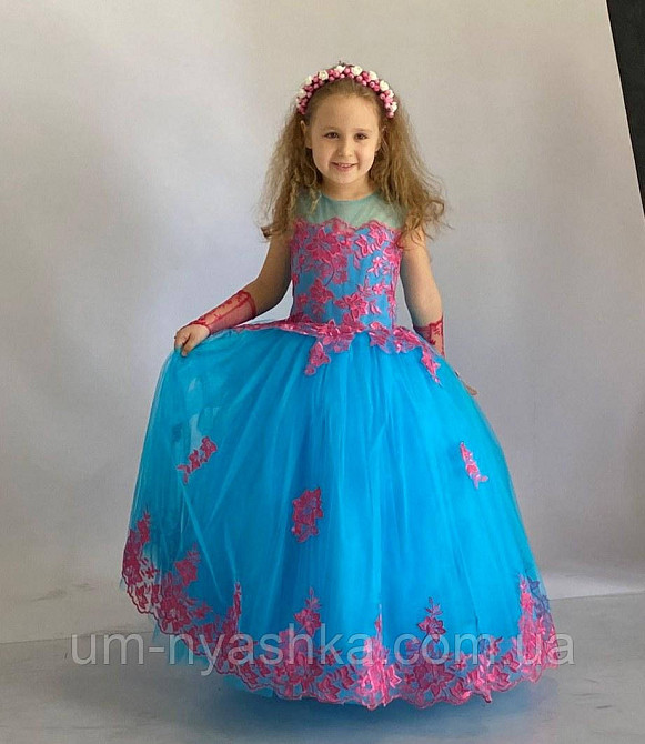 Длинное нарядное платье Кружево на 5-7 лет Кривой Рог - изображение 10