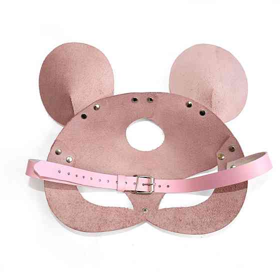 Шкіряна маска мишки Art of Sex - Mouse Mask, колір Рожевий Sex Aura Київ