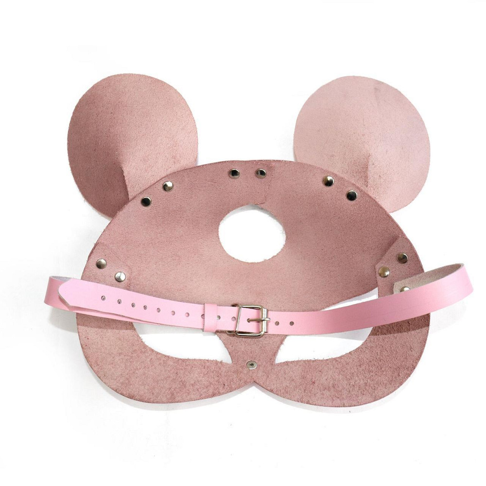 Шкіряна маска мишки Art of Sex - Mouse Mask, колір Рожевий Sex Aura Київ - фото 4
