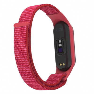 Ремінець до фітнес браслета Armorstandart нейлоновий для Xiaomi Mi Band 7/6/5/4 Red (ARM67842) Вінниця - фото 2