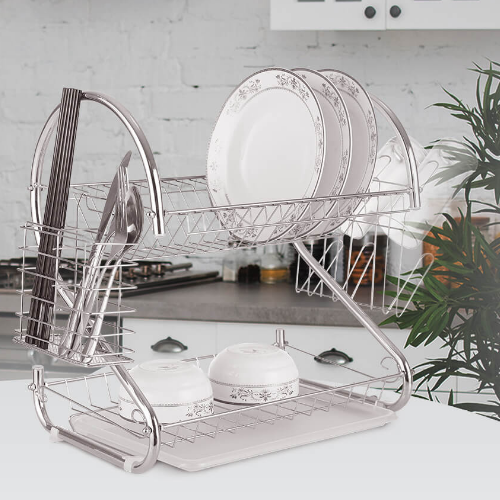 Сушарка для посуду двоярусна довга MR-1025-43 Basic Maestro Житомир - фото 4