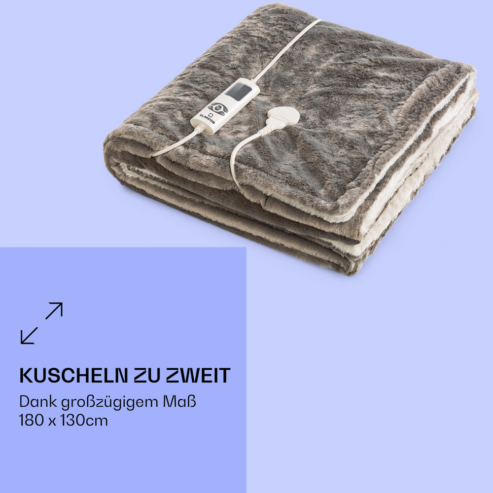 Доктор Електрична ковдра Watson SuperSoft 160 Вт, 180 x 130 см, плюшевий ведмедик, кремовий (Німеччина, читати Рівне - фото 5