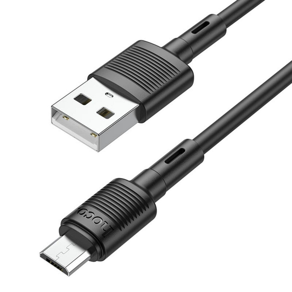 Кабель HOCO X83 USB - Micro 2.4A, 1m, PVC, PVC разъемы, цвет черный 6931474770882 Одесса - изображение 1