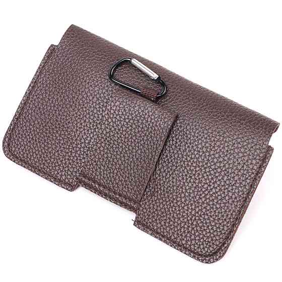 Поясный чехол для телефона из эко-кожи 21269 Vintage Коричневый Киев