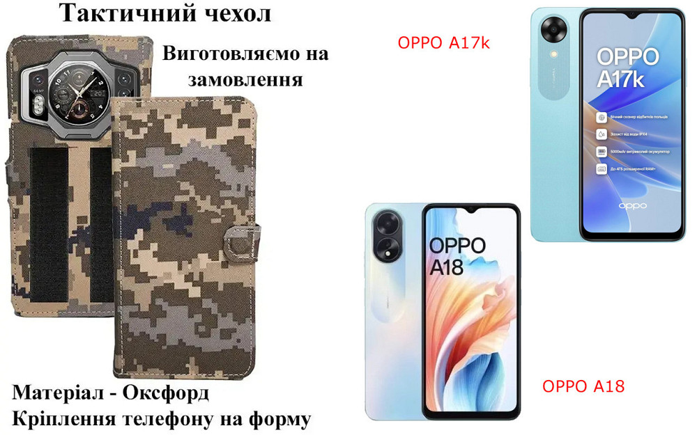Тактический чехол для Motorola Moto G100, Moto G200 5G, крепится к снаряжению на липучке Киев - изображение 1