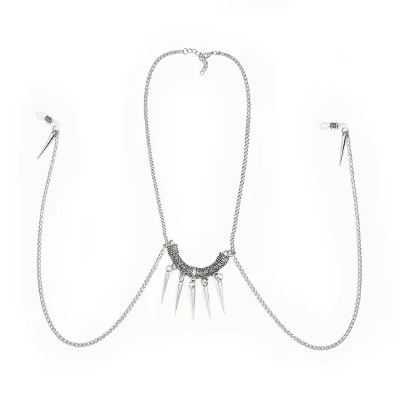 Прикраса з ланцюжками та шипами для сосків Art of Sex – Modesta Львів