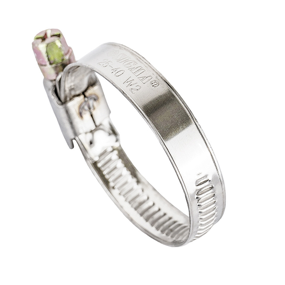 Хомут черв'ячний неіржавкий 9 мм D25-40 мм 25 шт. SIGMA (2510081) Київ - фото 4