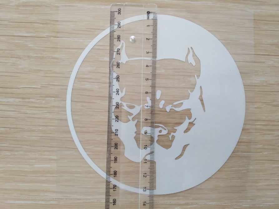 Наклейка на авто Питбуль большая Белая светоотража Киев - изображение 5