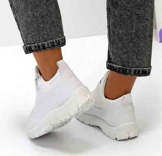 Зимові жіночі Кросівки Nike на Хуху Білі Снікерси Найк Дутики (розміри: 36,37) Дніпро