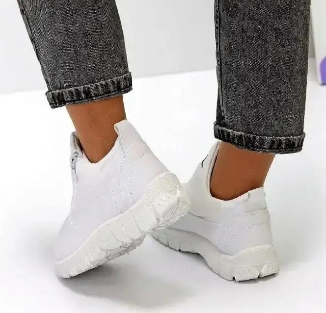 Зимові жіночі Кросівки Nike на Хуху Білі Снікерси Найк Дутики (розміри: 36,37) Дніпро - фото 5