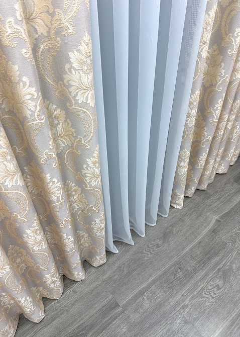 Шторная ткань, лен, коллекция 