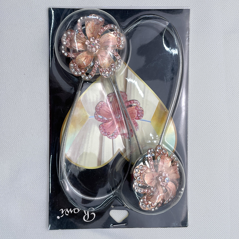 Магніти для штор та гардин "Flowers" набір 2 шт Персиковий (81-208) Київ - фото 8