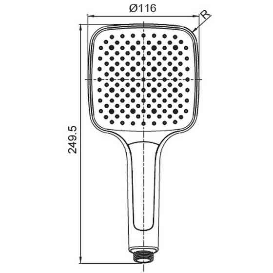 Лійка для душу Koer KP-0402-07 (3 функції) (KR4989) Київ