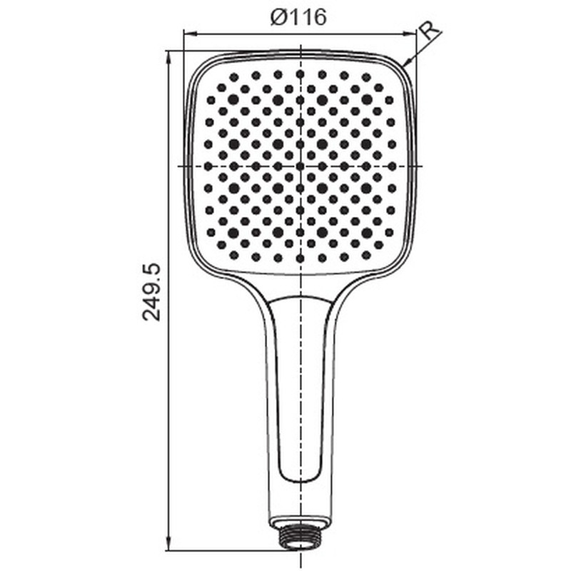 Лійка для душу Koer KP-0402-07 (3 функції) (KR4989) Київ - фото 2