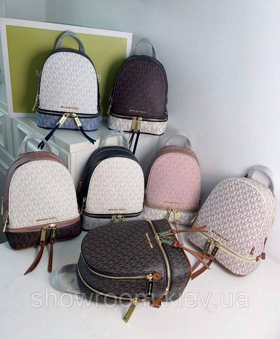 Женский рюкзак Michael Kors Rhea Zip mini Rose Lux Киев - изображение 10