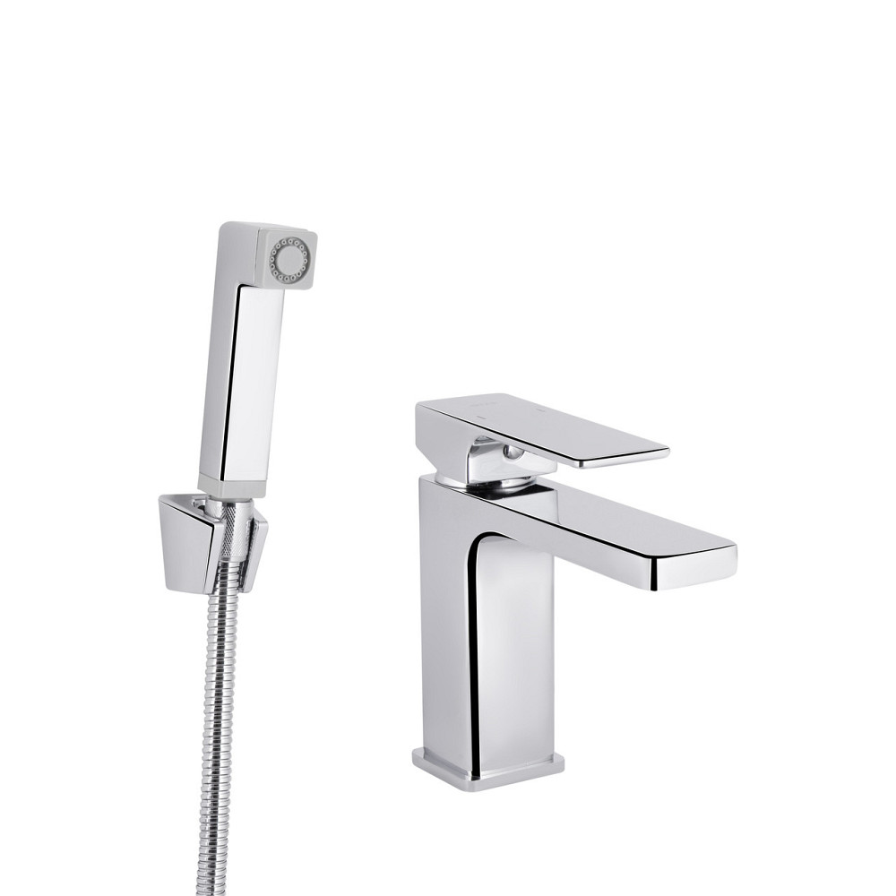 Змішувач для раковини Qtap Gemini (з гігієнічним душем) QTGEM272CRM45689 Chrome Київ - фото 9