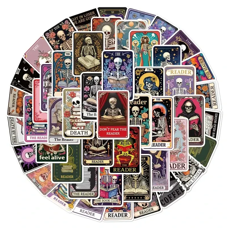 Набір стікерів “Таро Рідер” – 50 шт готичних наліпок у стилі Tarot Київ - фото 1