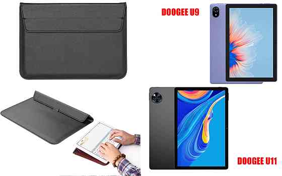 Чохол-конверт VitoCase для Doogee U9, з функцією підставки для планшета Чорний Київ