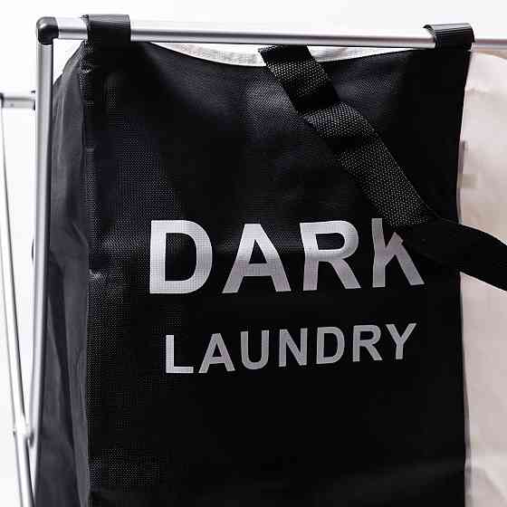 Корзина-органайзер для белья на каркасе, 2 отделения Киев