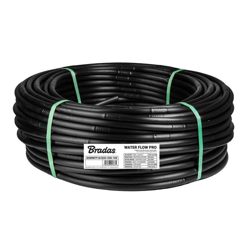 Трубка крапельна Ø 16мм / 1мм / 33см / 2 л/год, WATER FLOW PRO, 100 м, DSWWFP161033-200-100 Київ - фото 1