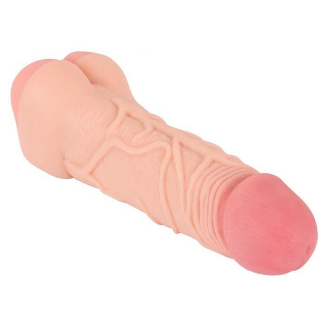 Мастурбатор-насадка 2 IN 1 Nature Skin Extension + Masturbator (Вагина) Sex Aura Киев - изображение 3