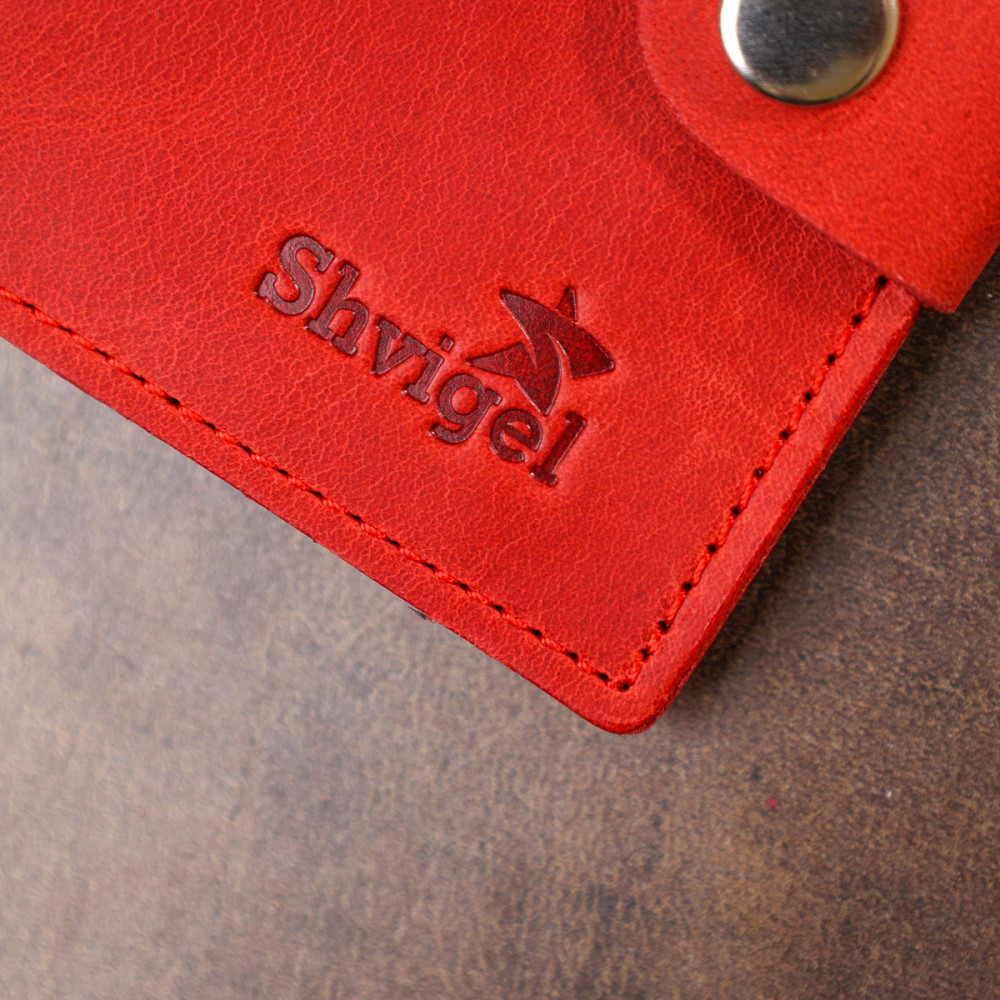 Современное женское портмоне Shvigel 16497 Красный Киев - изображение 8