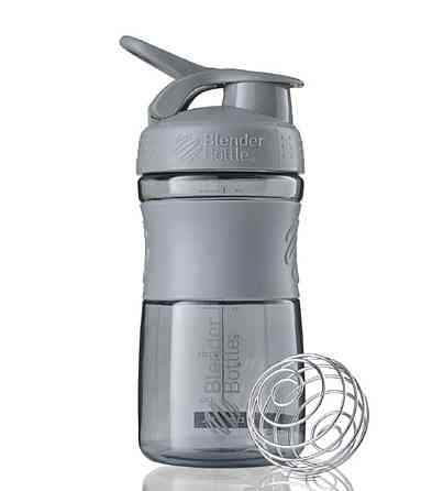 Шейкер спортивний (пляшка) BlenderBottle SportMixer Flip 20oz/590ml Grey Кам'янське