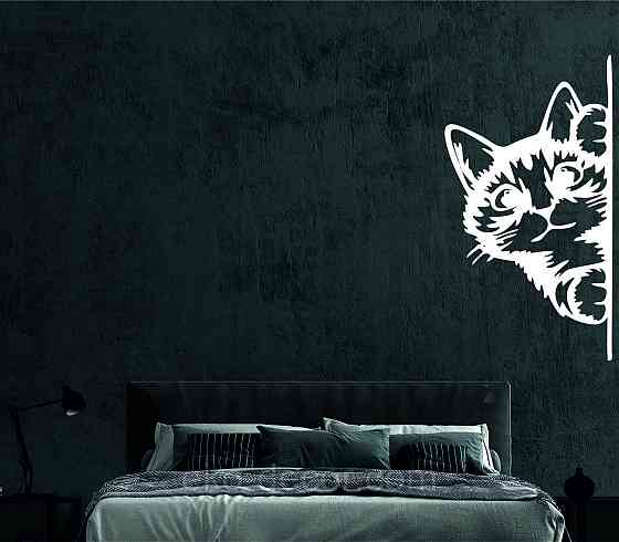 Декоративне настінне 3D Панно «Кіт» Декор на стіну з об'ємом (ціна за 1 шт) Київ