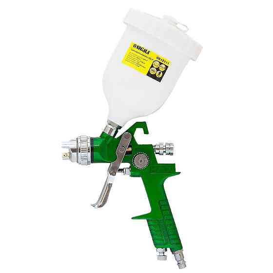 Фарборозпилювач HVLP Ø1.7мм 140-280 л/хв 3бар в/б (пласт) зелений SIGMA (6812111) Київ
