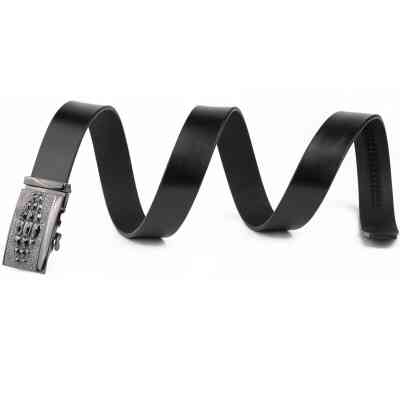 Ремень Vintage Мужской с пряжкой автомат Черный (20300) Винница