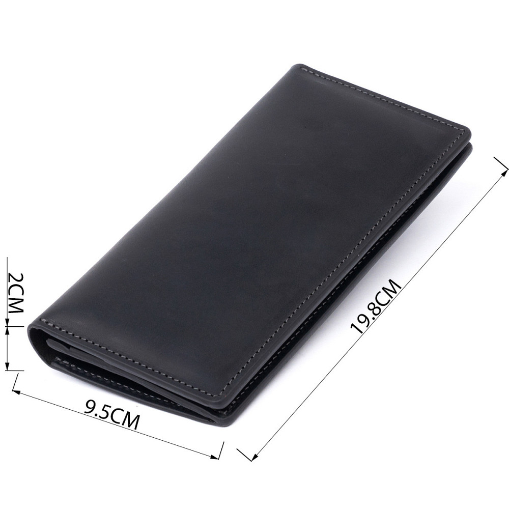 Вертикальний гаманець матовий на магнітній кнопці GRANDE PELLE 11313 Чорний Київ - фото 9