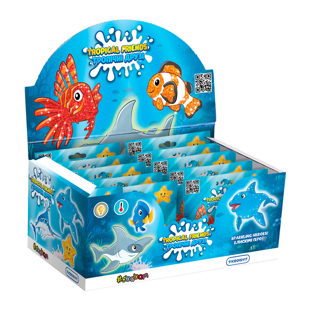 Дисплей стретч-іграшок у вигляді тварини серії Желейна – Тропічні друзі (8 шт.) Дніпро - фото 1