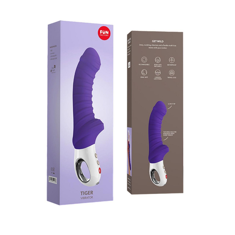 Вібратор для точки G Fun Factory TIGER violet (м'яте паковання!!!) Sex Aura Київ - фото 8