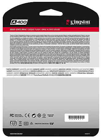 Накопичувач SSD 480GB Kingston SSDNow A400 2.5" SATAIII (SA400S37/480G) 2.5" Харків
