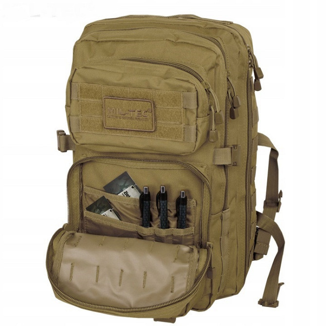 Тактичний Рюкзак 36 літрів із системою Molle 25 мм Mil-Tec від Sturm "Assault Large" (14002205) Coyo Нововолинськ - фото 3
