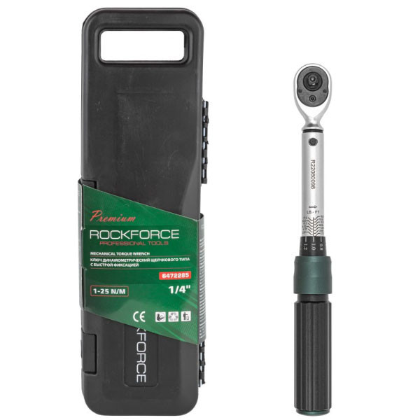 Ключ динамометричний щолчкового типу з швидкою фіксацією "Premium" 1-25Нм, 1/4" Одеса - фото 1