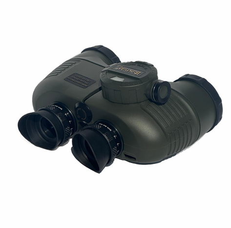 Бінокль Boshile 7х50 коло з далекомірною сіткою та компасом (Зелений) Київ - фото 3