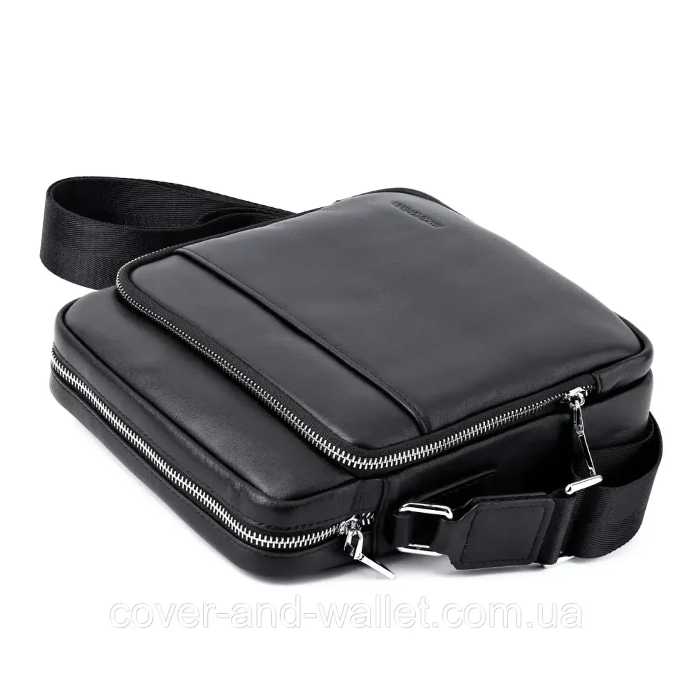 Стильная мужская кожаная сумка мессенджер Marco Coverna 7702-1A Киев - изображение 14