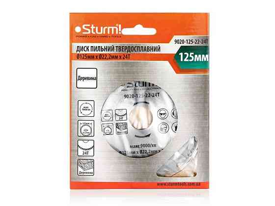Диск пиляльний для дерева Sturm 9020-125-22-24T, 125х22 мм 24 зуби (читати опис) Рівне