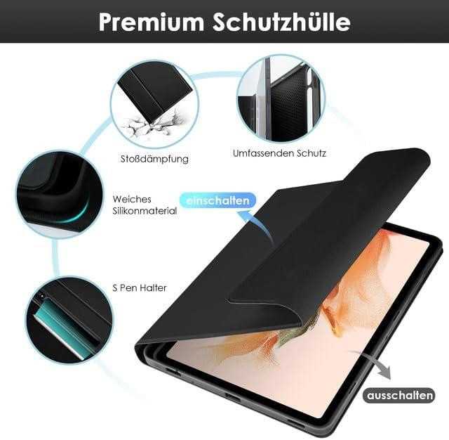 Фирменный чехол-клавиатура для Samsung Galaxy Tab S10+ /S9+ Plus /Tab S9 FE+12.4 дюй SM-X810/SM-X816B/SM-X818U/SM-X616B 2023 Днепр - изображение 3