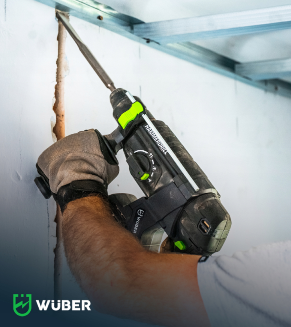 Ударний акумуляторний дриль 1000Вт 20В Wuber (Польща) Київ - фото 7