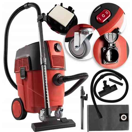 Промышленный пылесос для уборки 4500Вт 35л Boxer BX-113 для строительной пыли IX-70 Львов