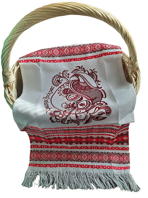 Рушник великодні вишитий червоний Київ - фото 7