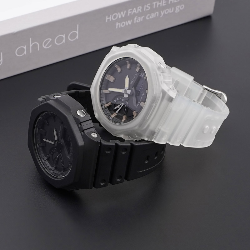 Ремешок для Casio G-Shock GA-2100/2110 Translucent Silver SBR Киев - изображение 5